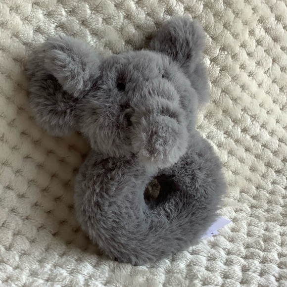 Little Miracles Plush Grey Elephant Baby Rattle Stuffed Animal Toy 🐘 - Picture 5 of 11